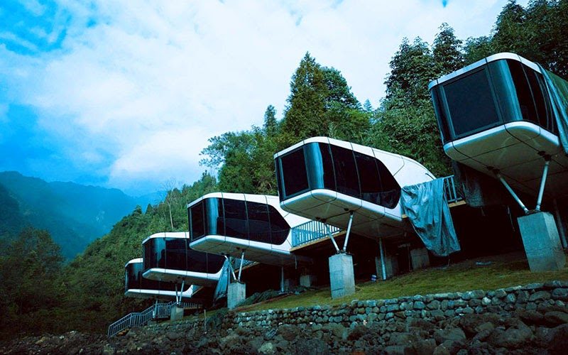 太空舱移动住宅开发概念图